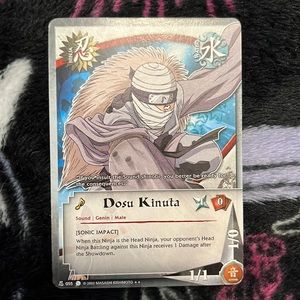 4 🥷NARUTO TRADING 🃏 DOSU KINUTA🎴 CARDS
